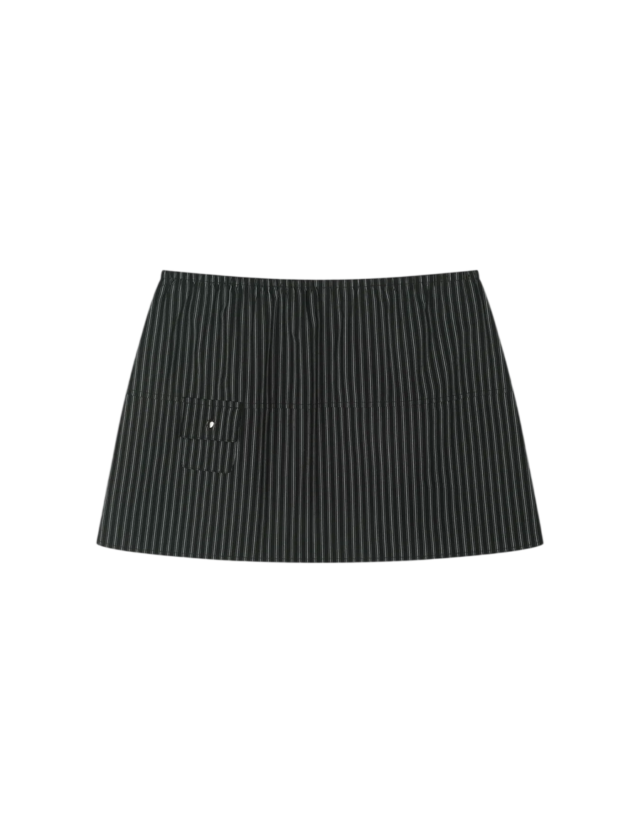 Deiji Studios Pocket Skirt Mono Stripe – Detailbild 1