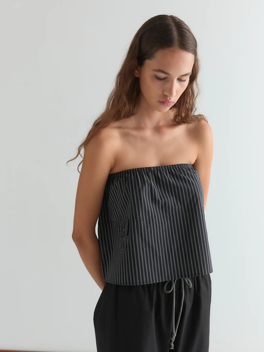 Deiji Studios Pocket Skirt Mono Stripe – Detailbild 4