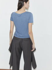 Deiji Studios Pure Wool Zip Pant Set Charcoal Stripe – Detailbild 2