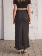 Dydine Linen Skirt - Black