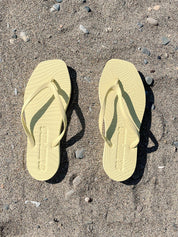Tapered Yellow Flip Flops