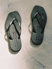 Tapered Black Flip Flops