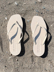 Tapered Eggnog Flip Flops