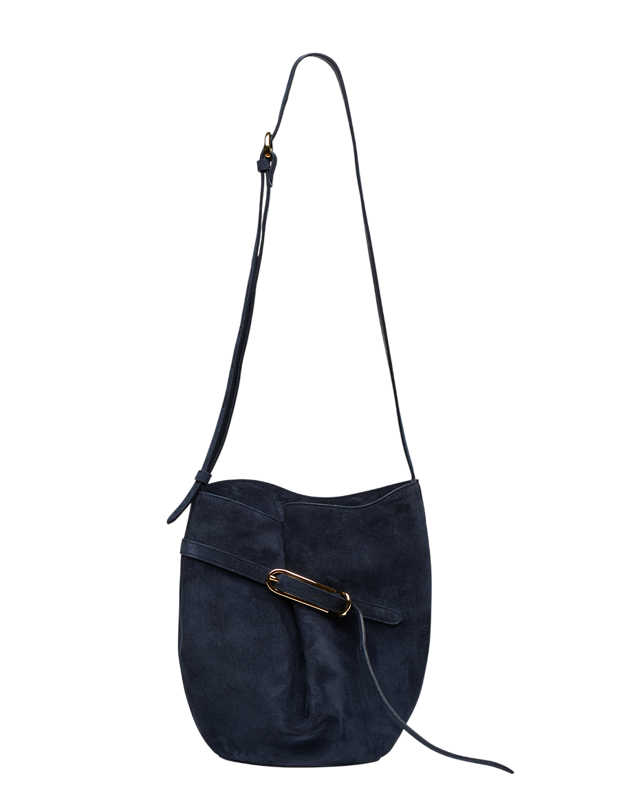 Liffner Belted Bucket Bag Navy – Detailbild 3