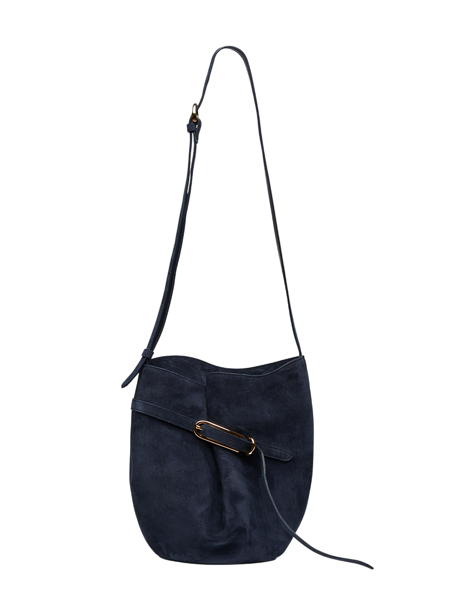 Liffner Belted Bucket Bag Navy – Detailbild 3
