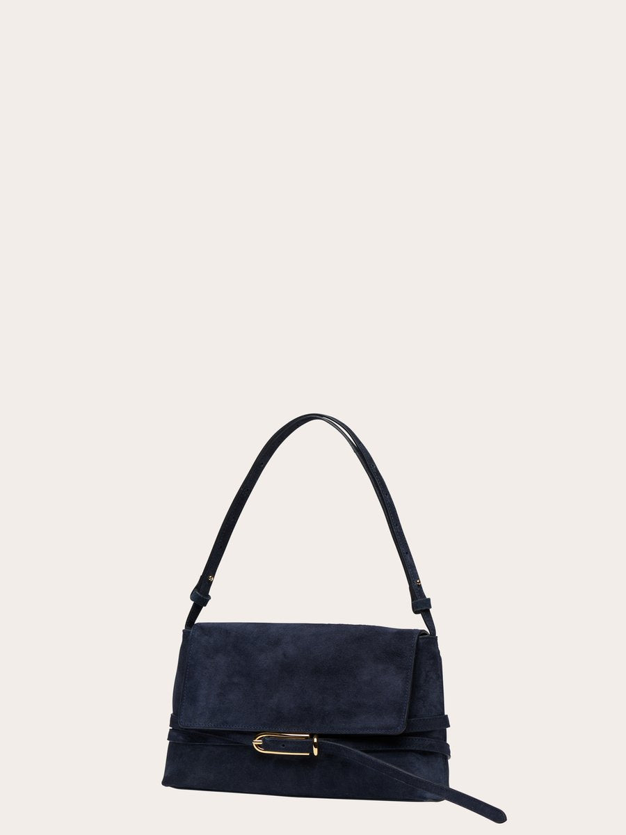 Liffner Belted Shoulder Bag Navy – Produktbild