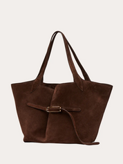 Liffner Belted Tote Dark Brown – Detailbild 3