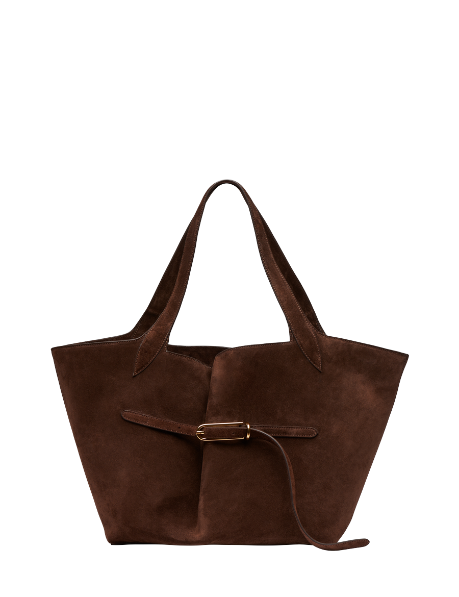 Liffner Belted Tote Dark Brown – Detailbild 5