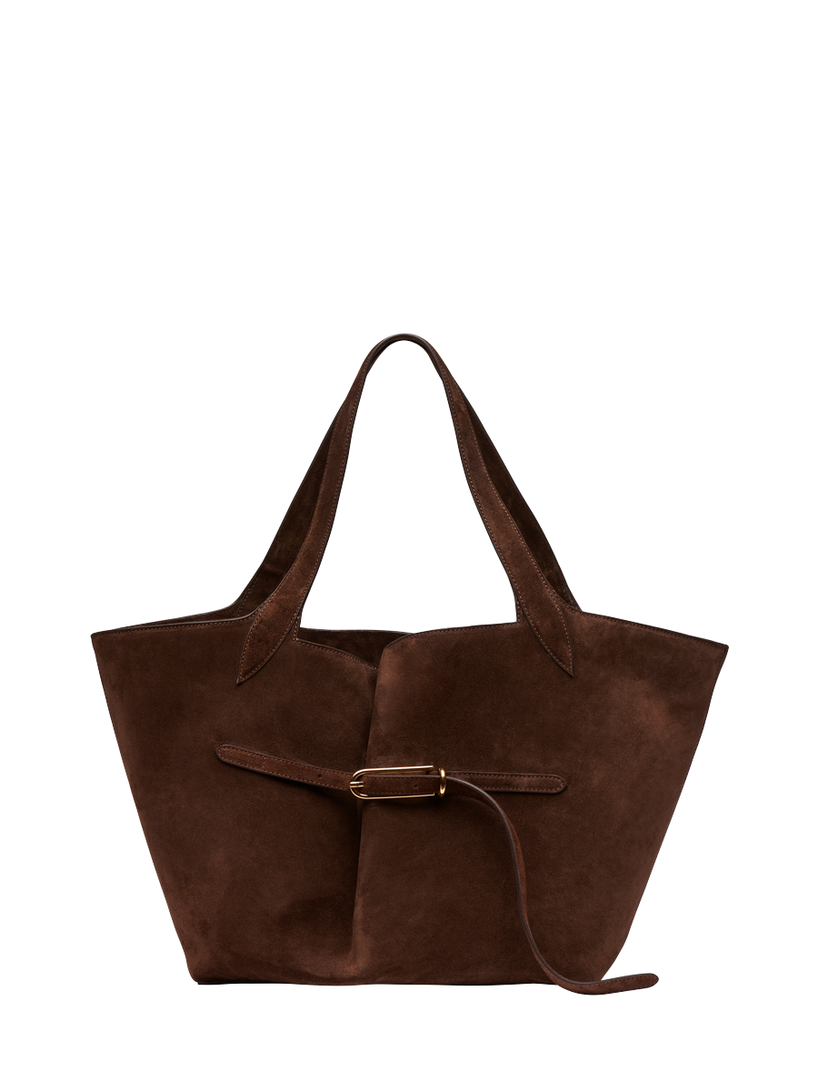 Liffner Belted Tote Dark Brown – Detailbild 5