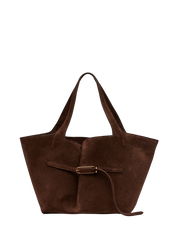 Liffner Belted Tote Dark Brown – Detailbild 5