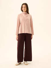 Rue de Tokyo Bluse Semira Crinkled Tencel Rose – Detailbild 7