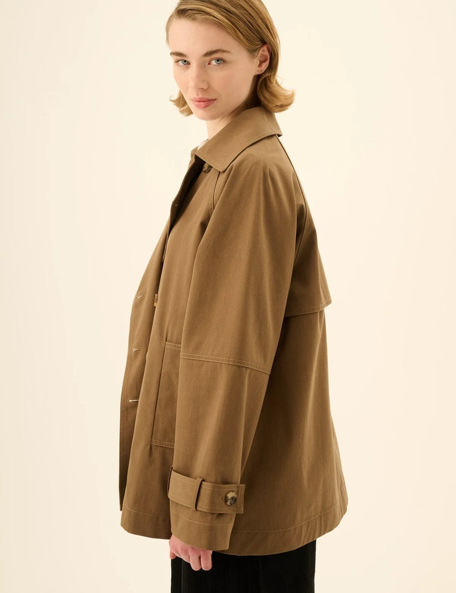 Rue de Tokyo Cajsa Trench Dark Brown – Detailbild 1