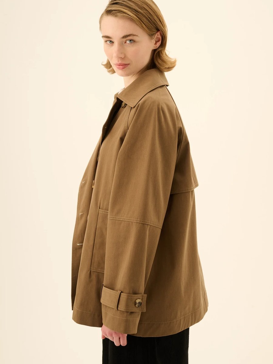 Rue de Tokyo Cajsa Trench Dark Brown – Detailbild 1
