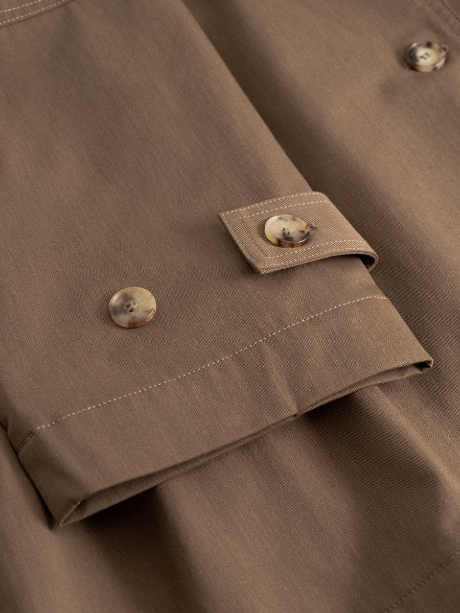 Rue de Tokyo Cajsa Trench Dark Brown – Detailbild 2