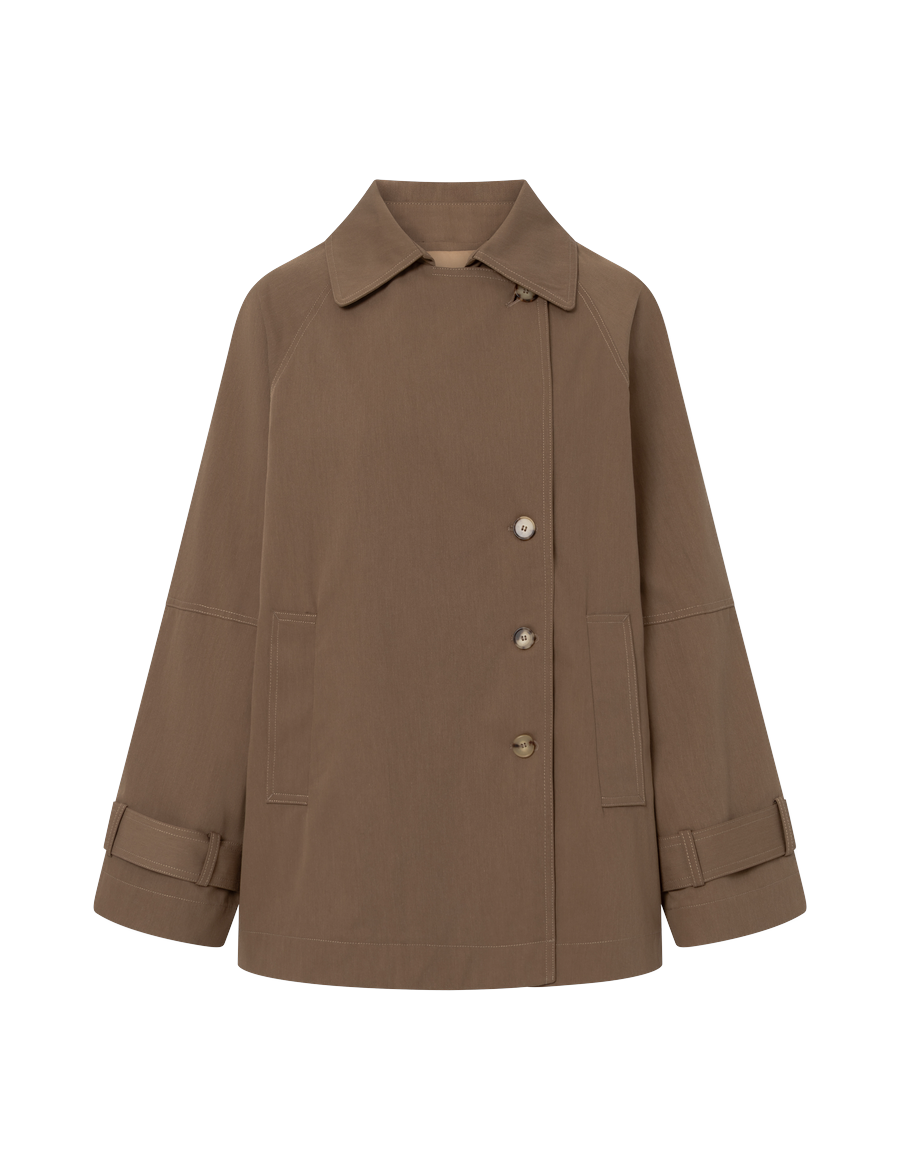 Rue de Tokyo Cajsa Trench Dark Brown – Detailbild 3