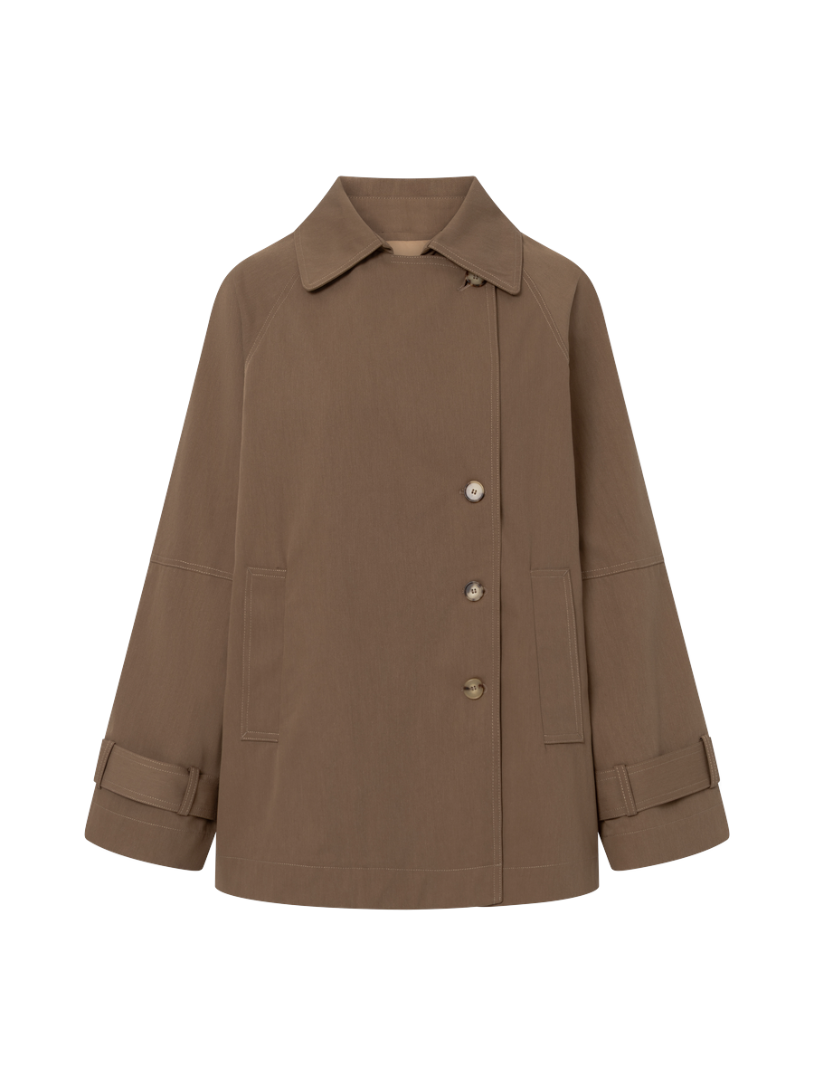 Rue de Tokyo Cajsa Trench Dark Brown – Detailbild 3