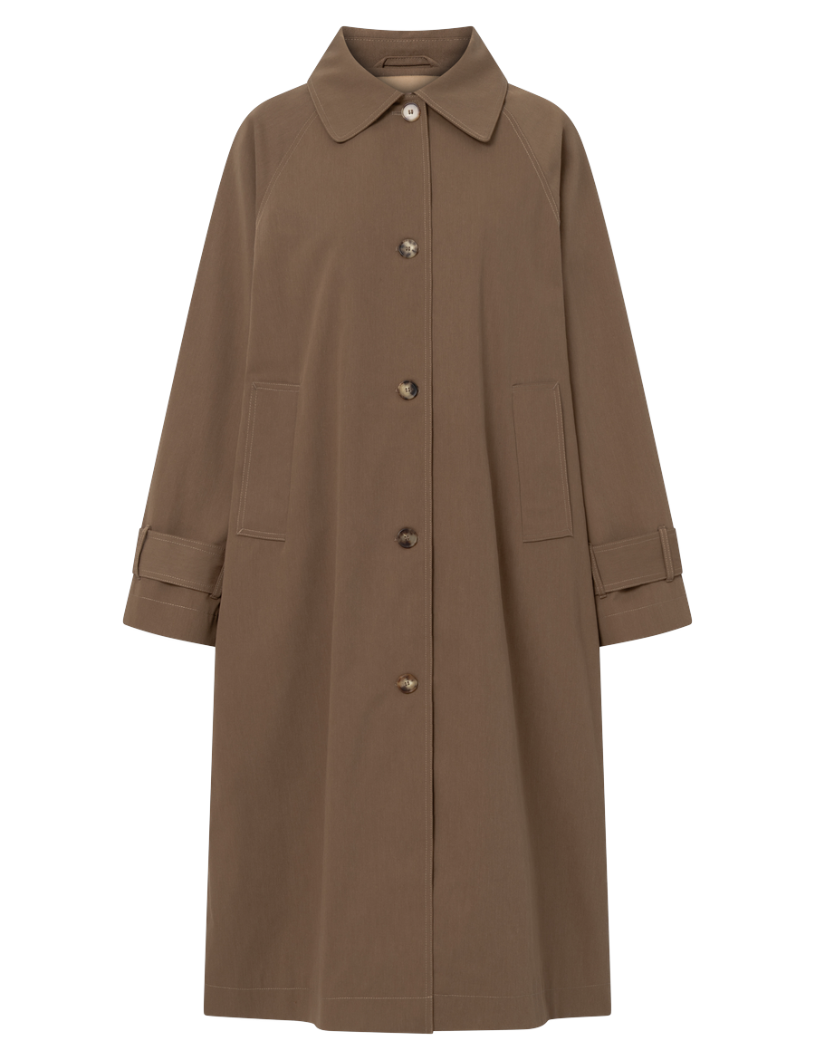 Rue de Tokyo Cory Trench Dark Brown – Detailbild 7