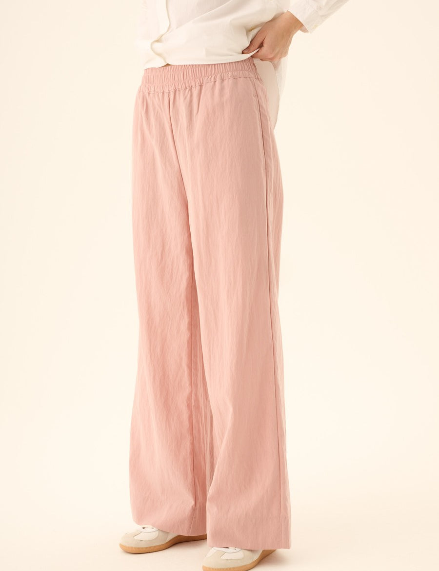 Rue de Tokyo Hose Prisila Crinkled Tencel Rose – Detailbild 3