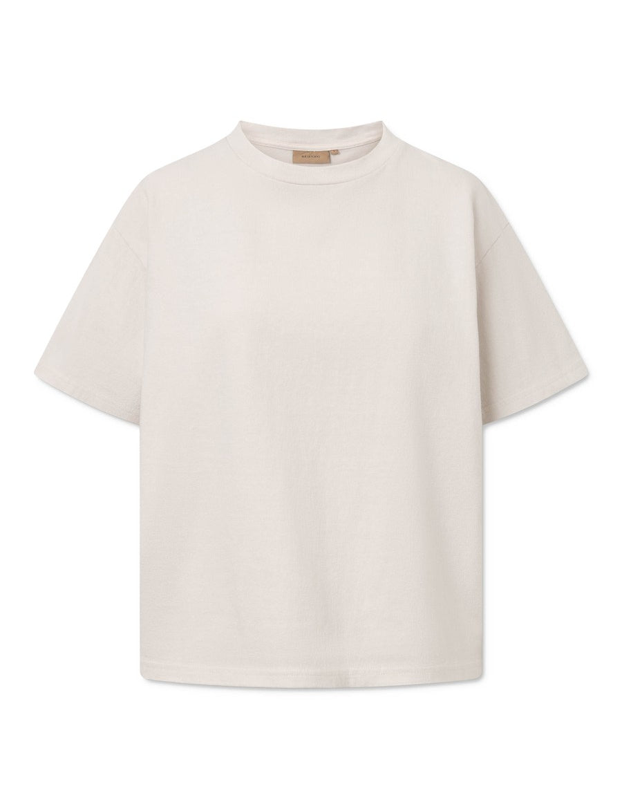 Rue de Tokyo T-Shirt Tora Light GMTD Jersey Parchment White – Produktbild