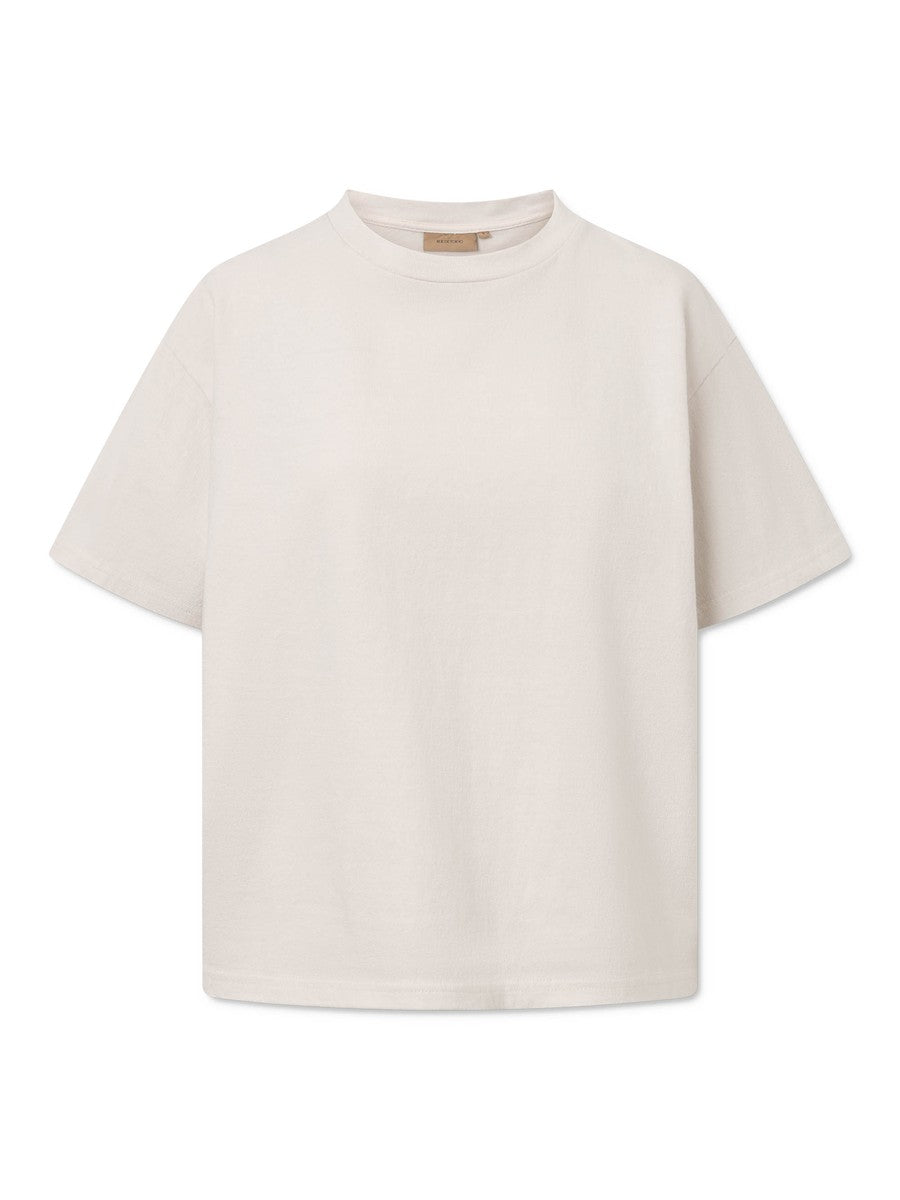 Rue de Tokyo T-Shirt Tora Light GMTD Jersey Parchment White – Produktbild
