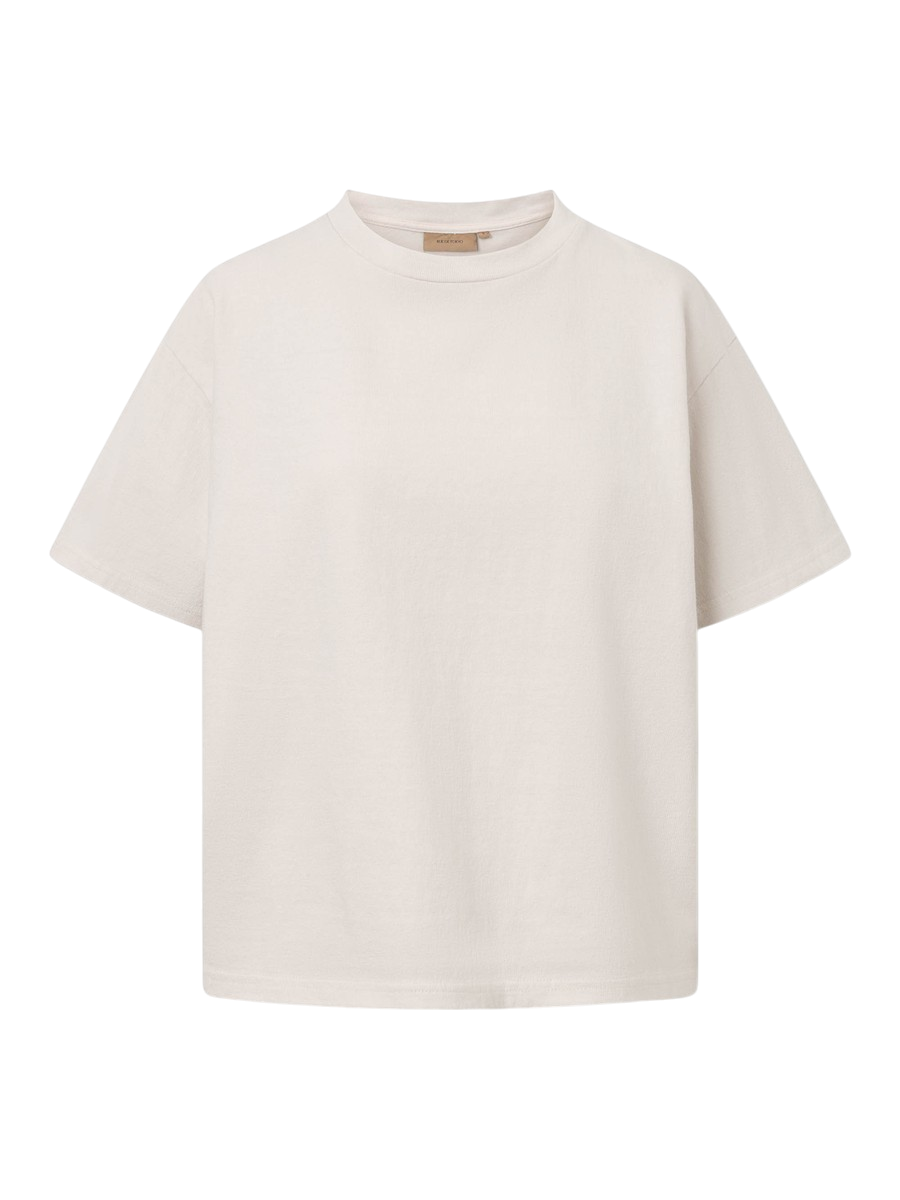 Rue de Tokyo T-Shirt Tora Light GMTD Jersey Parchment White – Detailbild 2