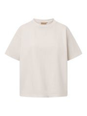 Rue de Tokyo T-Shirt Tora Light GMTD Jersey Parchment White – Detailbild 2