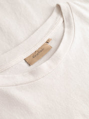 Rue de Tokyo T-Shirt Tora Light GMTD Jersey Parchment White – Detailbild 4