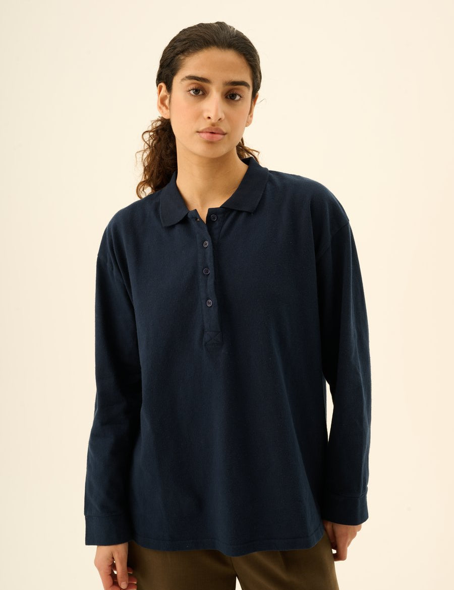 Rue de Tokyo Tenna Polo Dark Navy – Produktbild