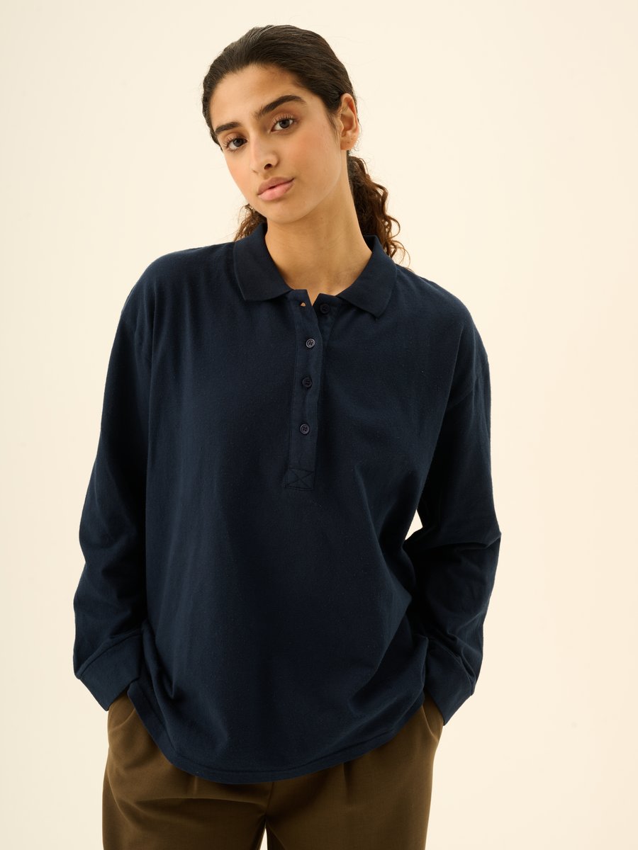 Rue de Tokyo Tenna Polo Dark Navy – Detailbild 1