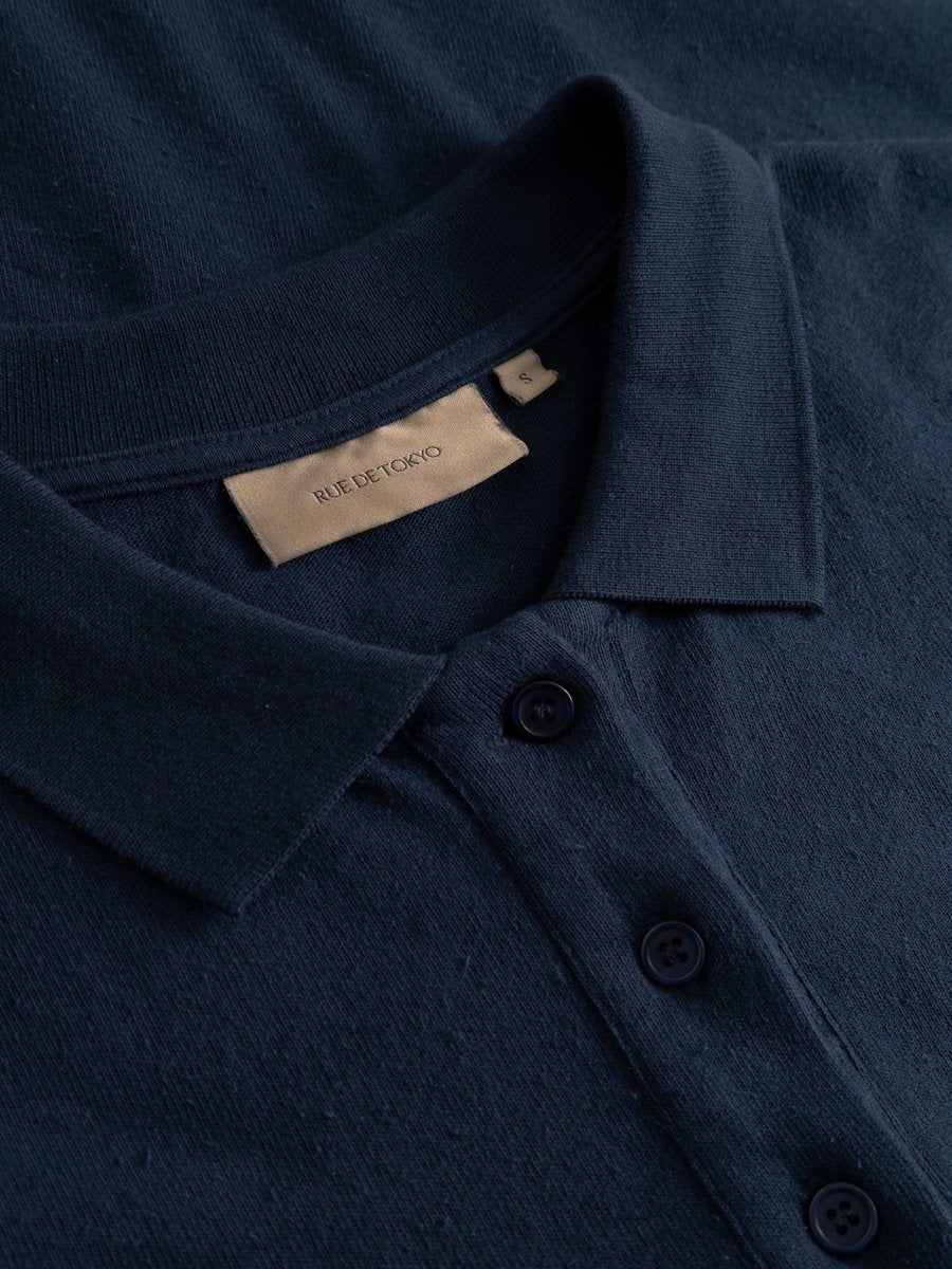 Rue de Tokyo Tenna Polo Dark Navy – Detailbild 3