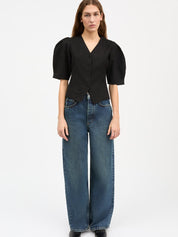 Skall Studio Anastasia Blouse Black – Detailbild 1