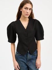 Skall Studio Anastasia Blouse Black – Detailbild 2