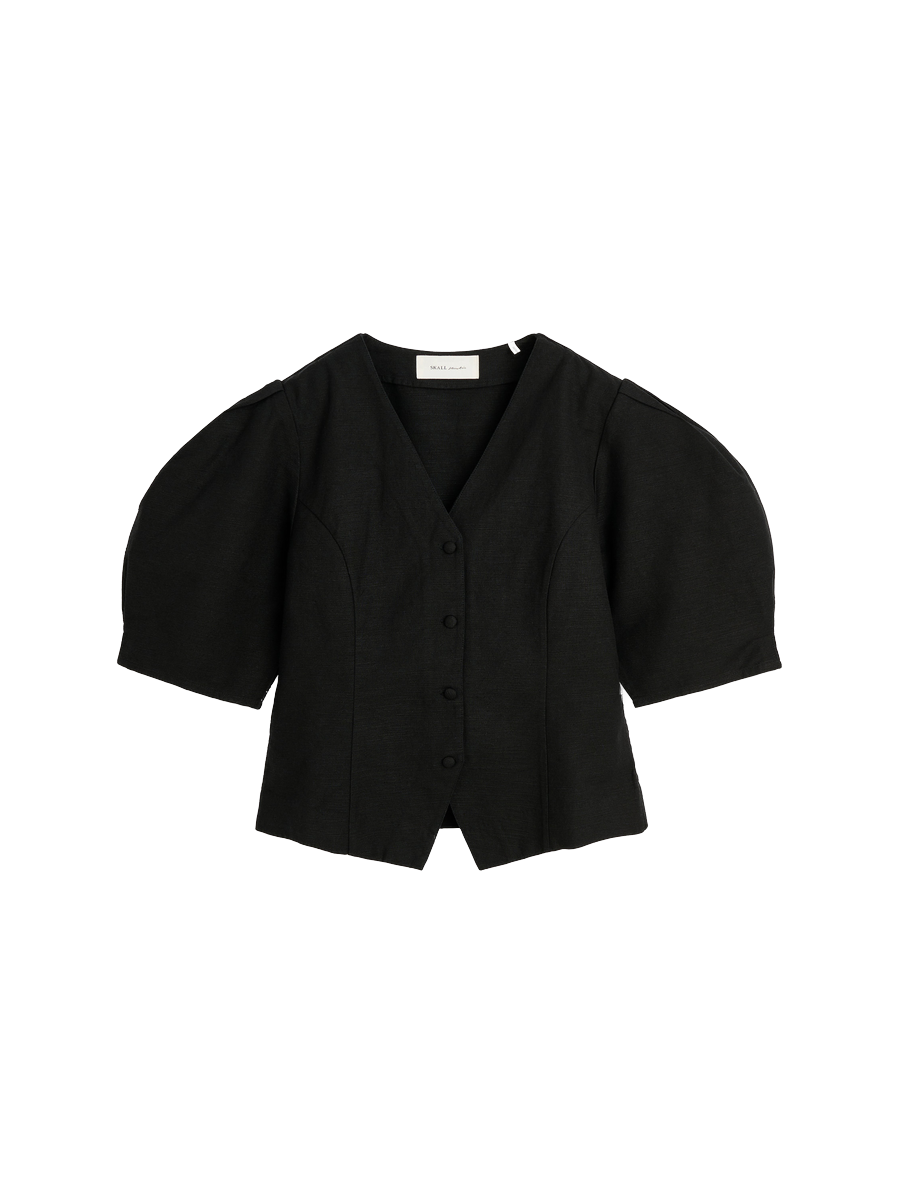 Skall Studio Anastasia Blouse Black – Detailbild 4
