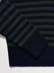 Skall Studio Campa Jumper Navy Green Stripe – Produktbild