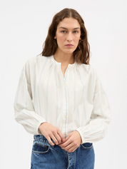 Skall Studio Cilla Shirt White/Navy Stripe – Detailbild 2