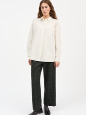 Skall Studio Edgar Shirt Oxford Off White – Detailbild 1