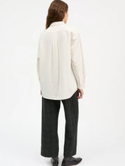 Skall Studio Edgar Shirt Oxford Off White – Detailbild 3