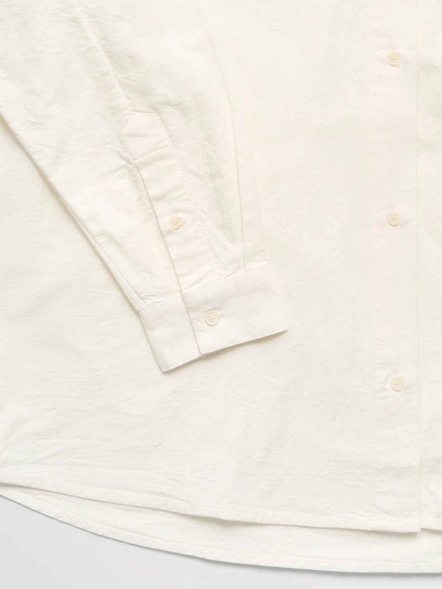 Skall Studio Edgar Shirt Oxford Off White – Detailbild 4