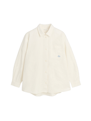 Skall Studio Edgar Shirt Oxford Off White – Detailbild 5