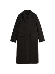 Skall Studio Ernest coat Brown Herringbone – Detailbild 9