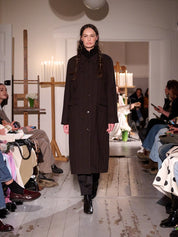 Skall Studio Ernest coat Brown Herringbone – Detailbild 5