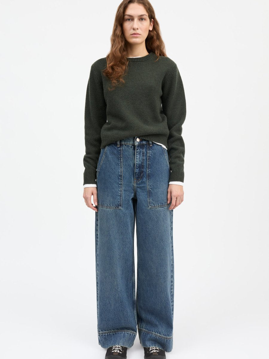 Skall Studio Heather Highwaist Jeans Washed Dark Blue – Detailbild 1
