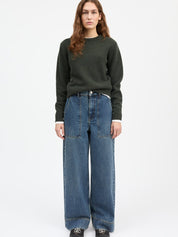 Skall Studio Heather Highwaist Jeans Washed Dark Blue – Detailbild 1