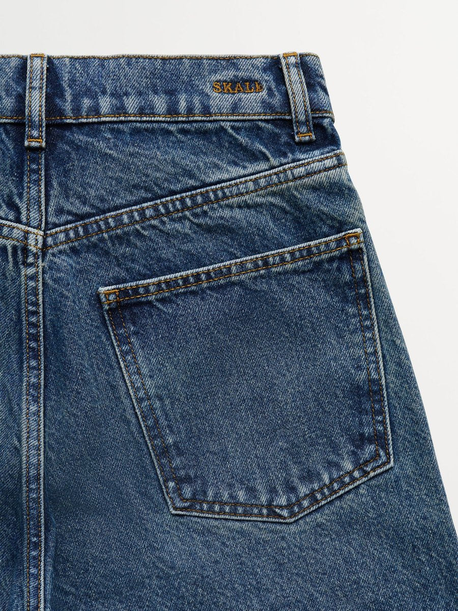 Skall Studio Heather Highwaist Jeans Washed Dark Blue – Detailbild 4