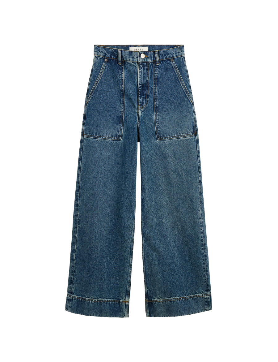 Skall Studio Heather Highwaist Jeans Washed Dark Blue – Detailbild 5
