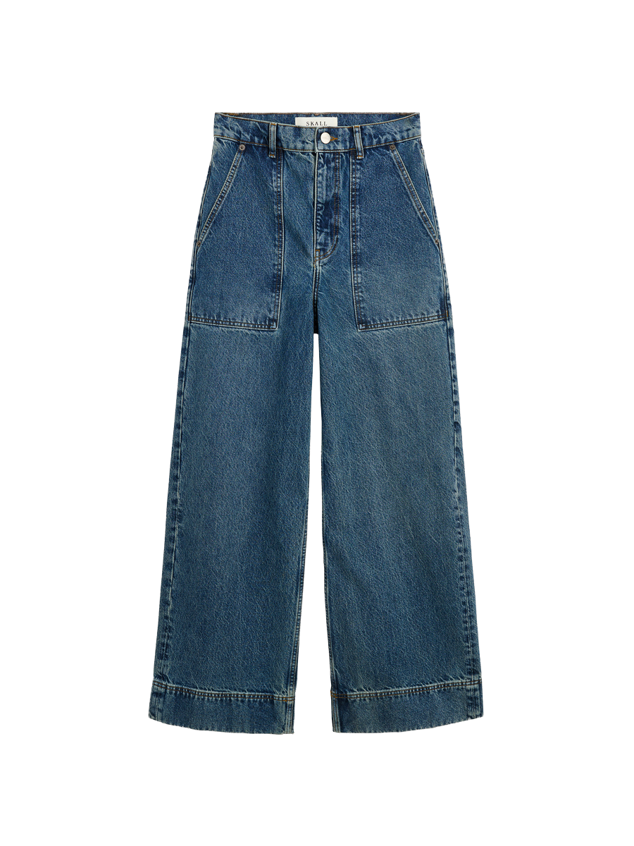 Skall Studio Heather Highwaist Jeans Washed Dark Blue – Detailbild 5