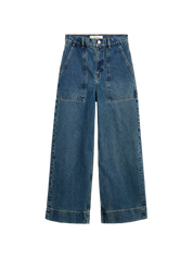Skall Studio Heather Highwaist Jeans Washed Dark Blue – Detailbild 5