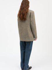 Skall Studio Joan Blazer Brown Herringbone – Produktbild