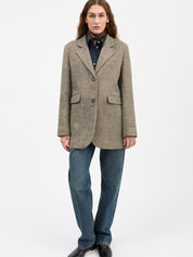 Skall Studio Joan Blazer Brown Herringbone – Detailbild 1