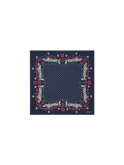 Skall Studio Juniper Scarf Navy/Red/Ecru – Produktbild